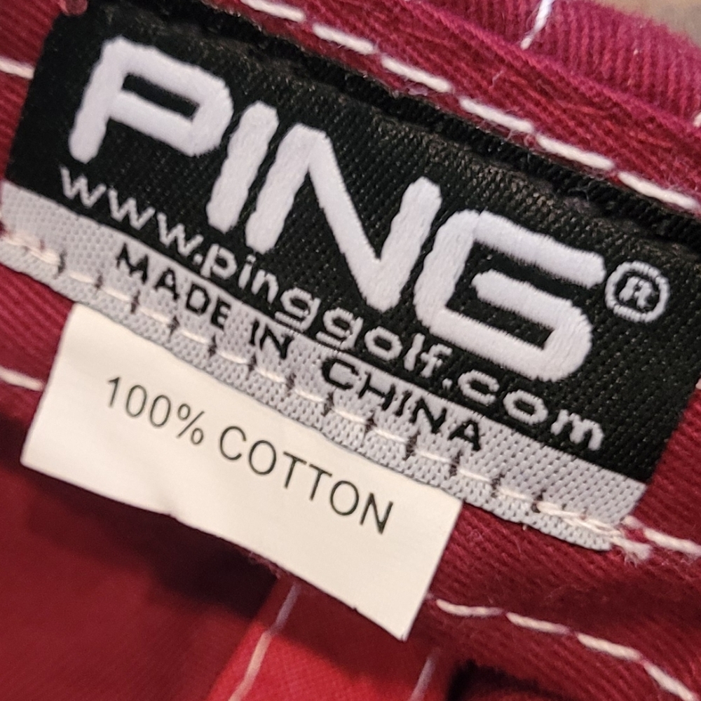 PING Curved Brim, Embroidered Ballcap, Adjustable Buckle Strap - Picture 7 of 7